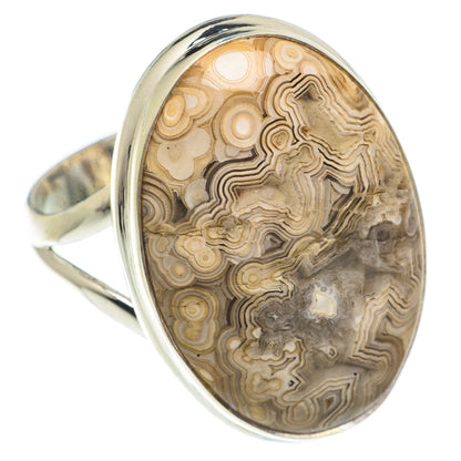 Laguna Lace Agate Rings handcrafted by Ana Silver Co - RING66388