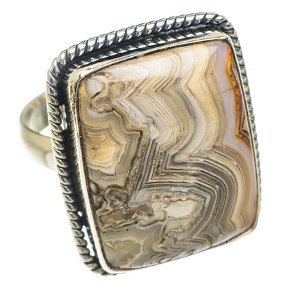 Laguna Lace Agate Rings handcrafted by Ana Silver Co - RING66389