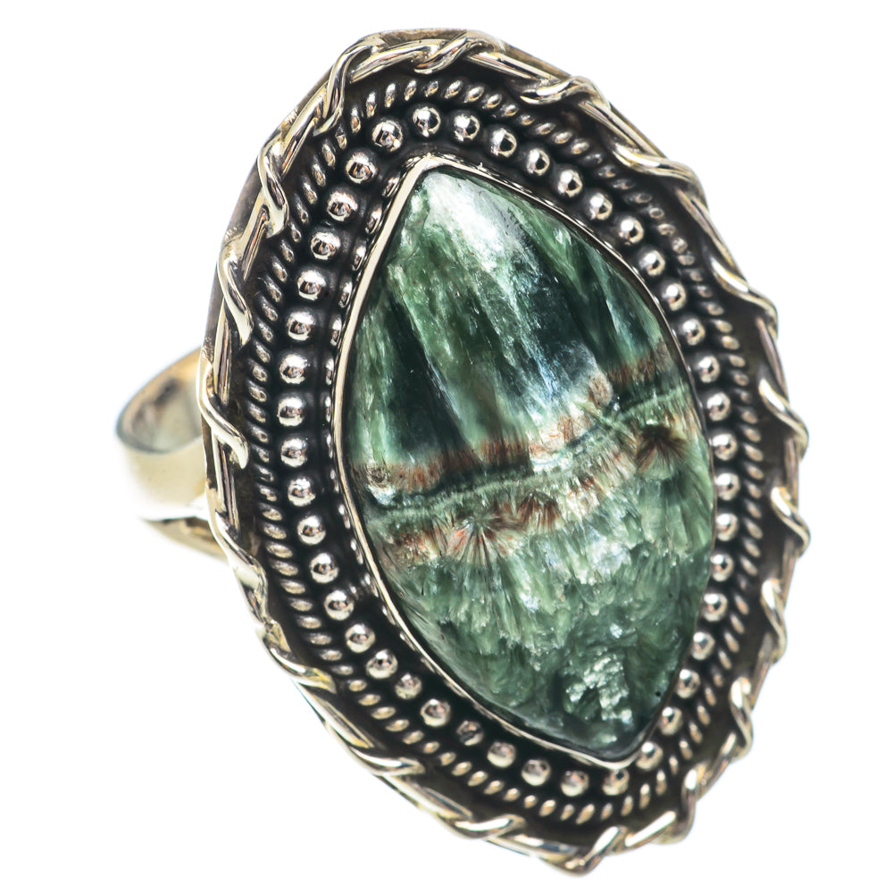 Seraphinite Rings handcrafted by Ana Silver Co - RING66410
