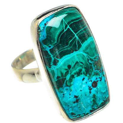 Malachite In Chrysocolla Rings handcrafted by Ana Silver Co - RING66411
