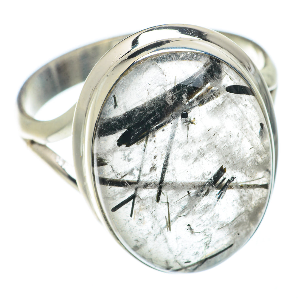 Tourmalinated Quartz Rings handcrafted by Ana Silver Co - RING66458