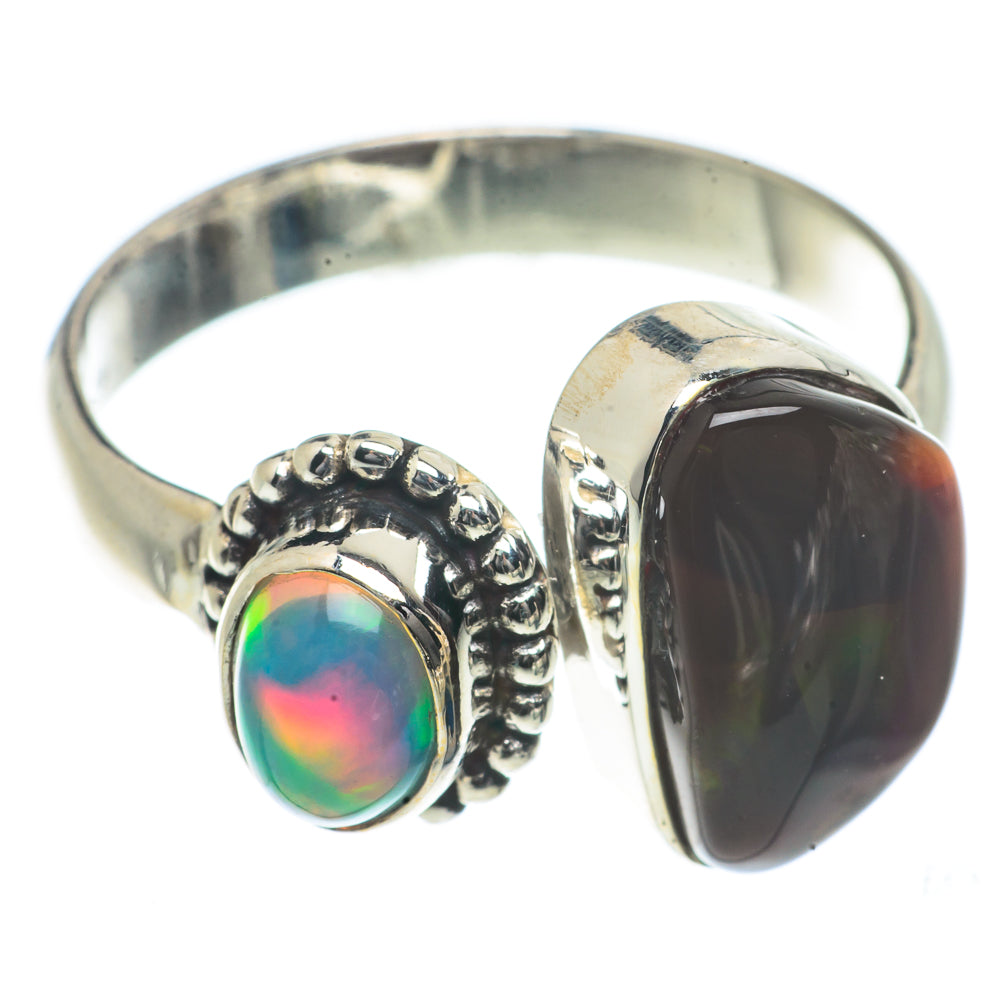 Mexican Fire Agate Rings handcrafted by Ana Silver Co - RING66460