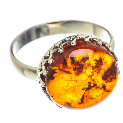 Baltic Amber Rings handcrafted by Ana Silver Co - RING66472
