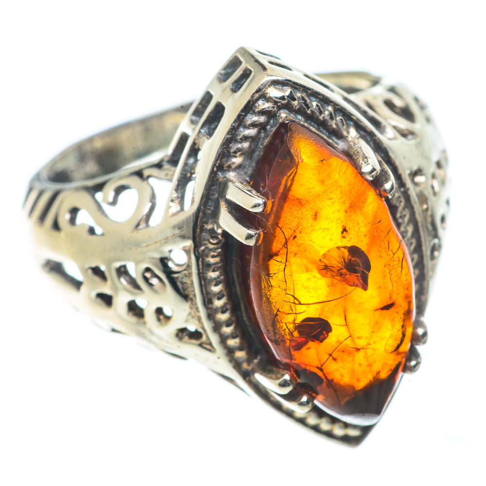 Baltic Amber Rings handcrafted by Ana Silver Co - RING66473