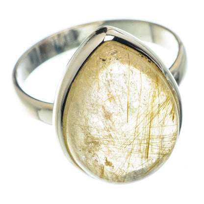Rutilated Quartz Rings handcrafted by Ana Silver Co - RING66509