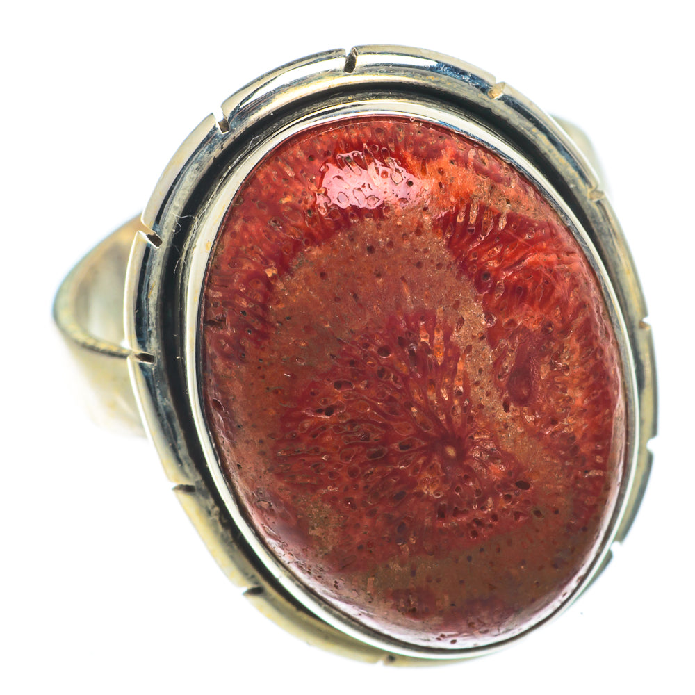 Sponge Coral Rings handcrafted by Ana Silver Co - RING66525