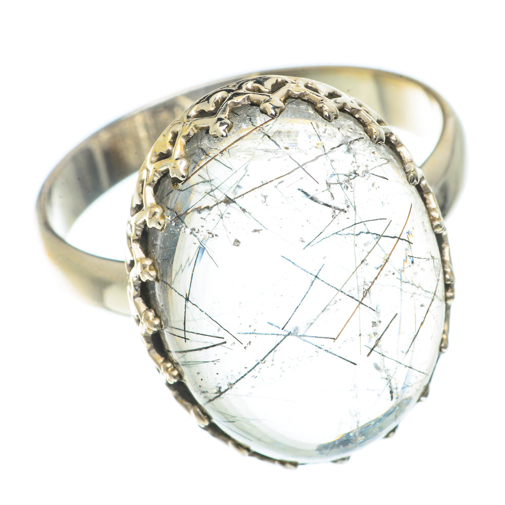 Tourmalinated Quartz Rings handcrafted by Ana Silver Co - RING66554