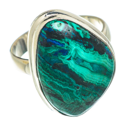 Malachite In Chrysocolla Rings handcrafted by Ana Silver Co - RING66580