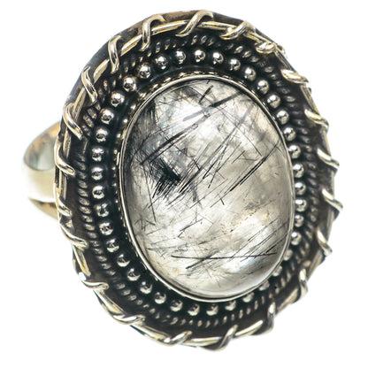Tourmalinated Quartz Rings handcrafted by Ana Silver Co - RING66592
