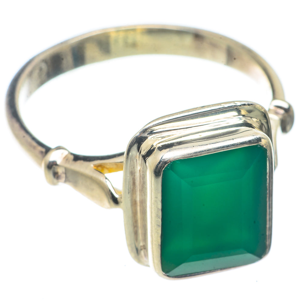 Green Onyx Rings handcrafted by Ana Silver Co - RING66599