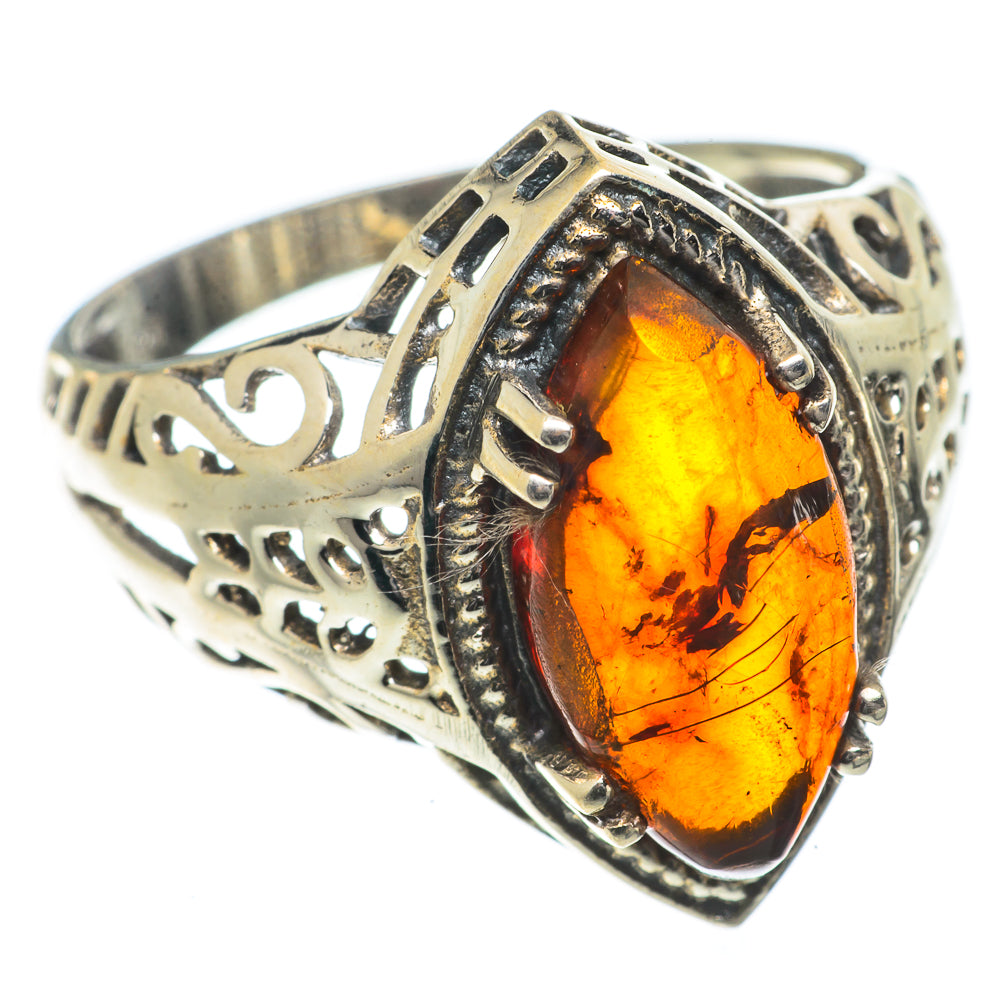 Baltic Amber Rings handcrafted by Ana Silver Co - RING66639