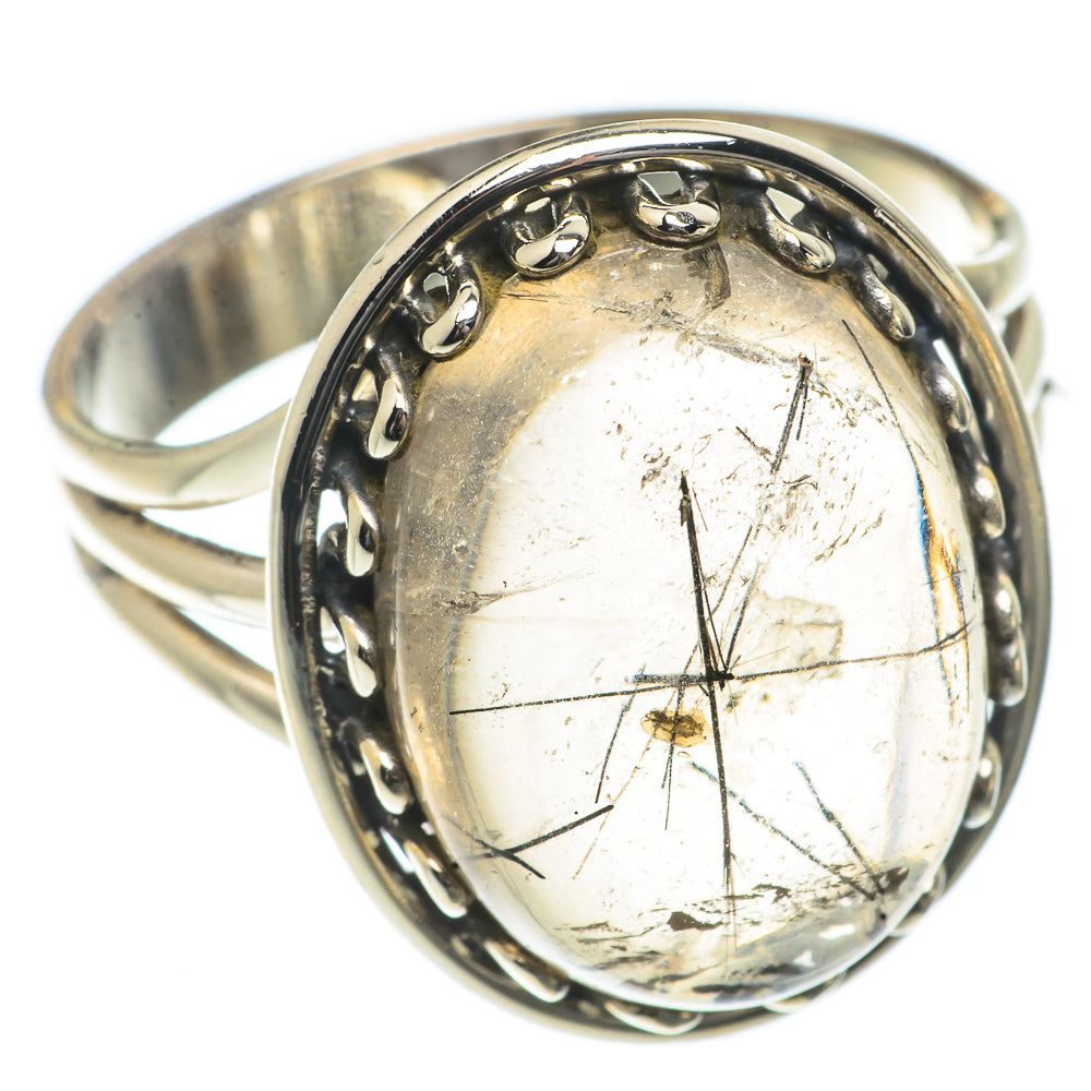 Tourmalinated Quartz Rings handcrafted by Ana Silver Co - RING66646