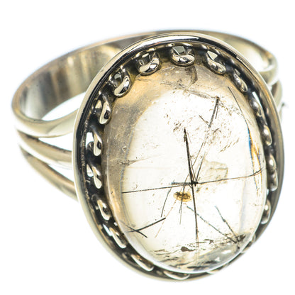 Tourmalinated Quartz Rings handcrafted by Ana Silver Co - RING66646