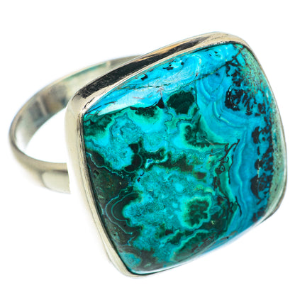 Malachite In Chrysocolla Rings handcrafted by Ana Silver Co - RING66691