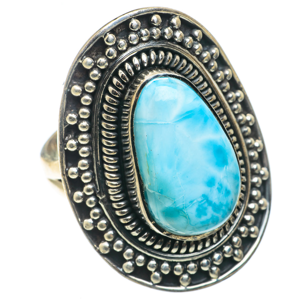 Larimar Rings handcrafted by Ana Silver Co - RING66700