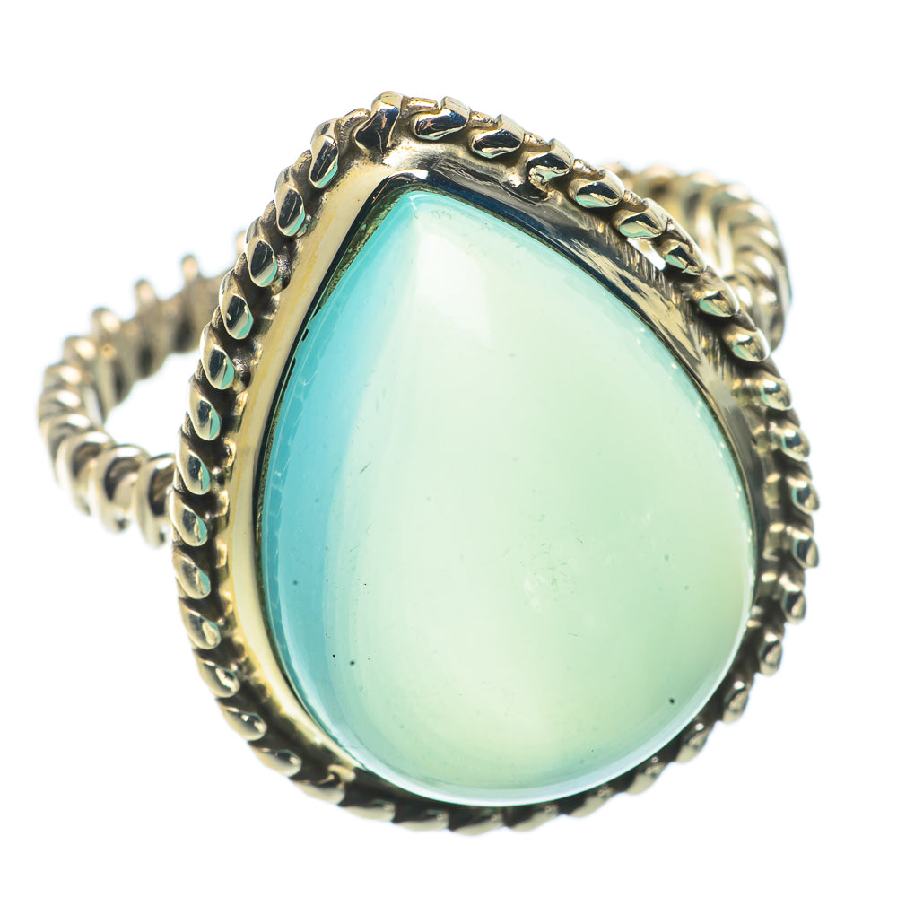 Aqua Chalcedony Rings handcrafted by Ana Silver Co - RING66703