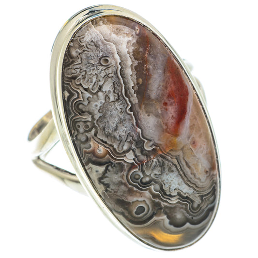 Laguna Lace Agate Rings handcrafted by Ana Silver Co - RING66707