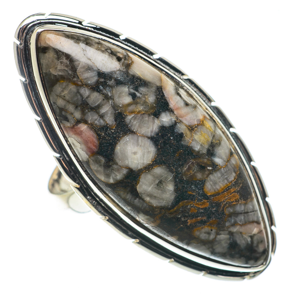 Crinoid Fossil Rings handcrafted by Ana Silver Co - RING66709