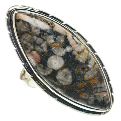 Crinoid Fossil Rings handcrafted by Ana Silver Co - RING66709