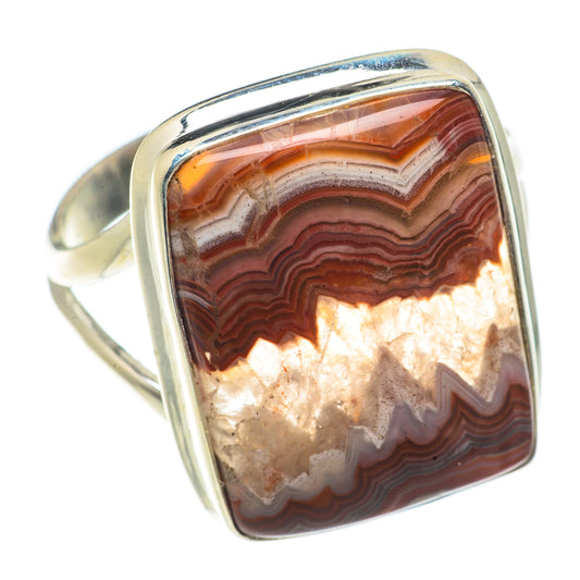 Crazy Lace Agate Rings handcrafted by Ana Silver Co - RING66711
