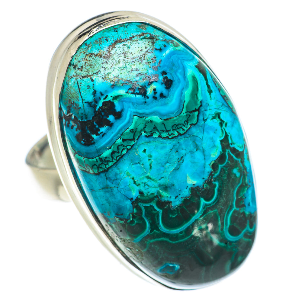 Malachite In Chrysocolla Rings handcrafted by Ana Silver Co - RING66751