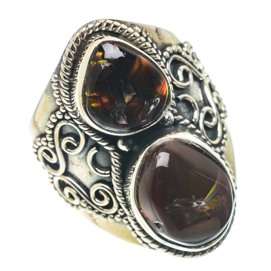 Mexican Fire Agate Rings handcrafted by Ana Silver Co - RING66759