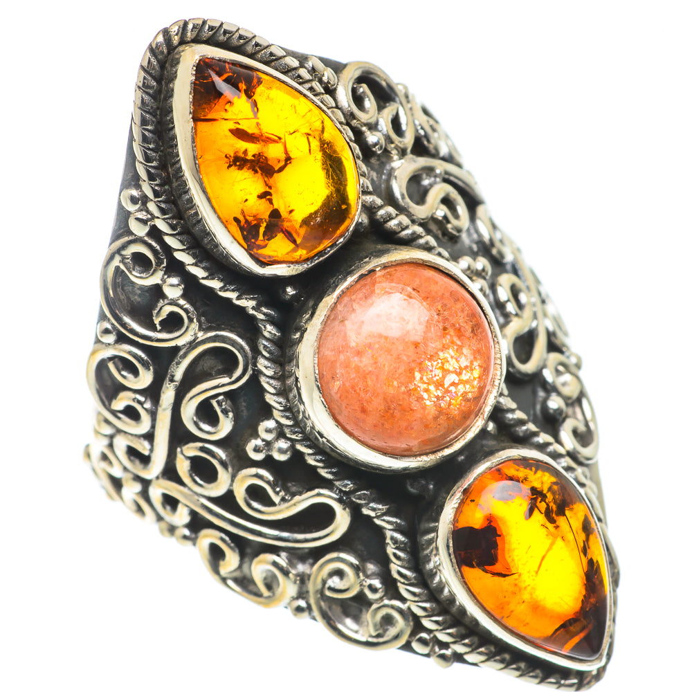 Sunstone Rings handcrafted by Ana Silver Co - RING66762