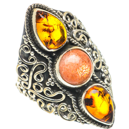 Sunstone Rings handcrafted by Ana Silver Co - RING66762