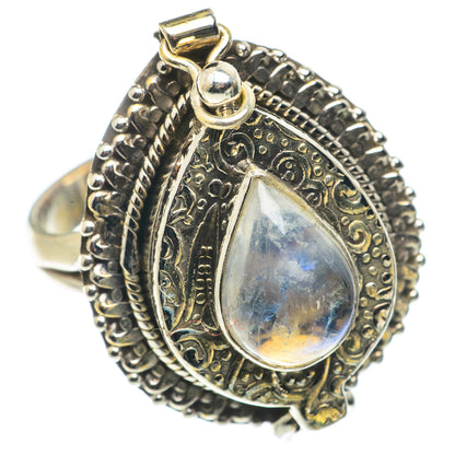 Rainbow Moonstone Rings handcrafted by Ana Silver Co - RING66769