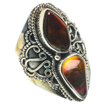 Mexican Fire Agate Rings handcrafted by Ana Silver Co - RING66782
