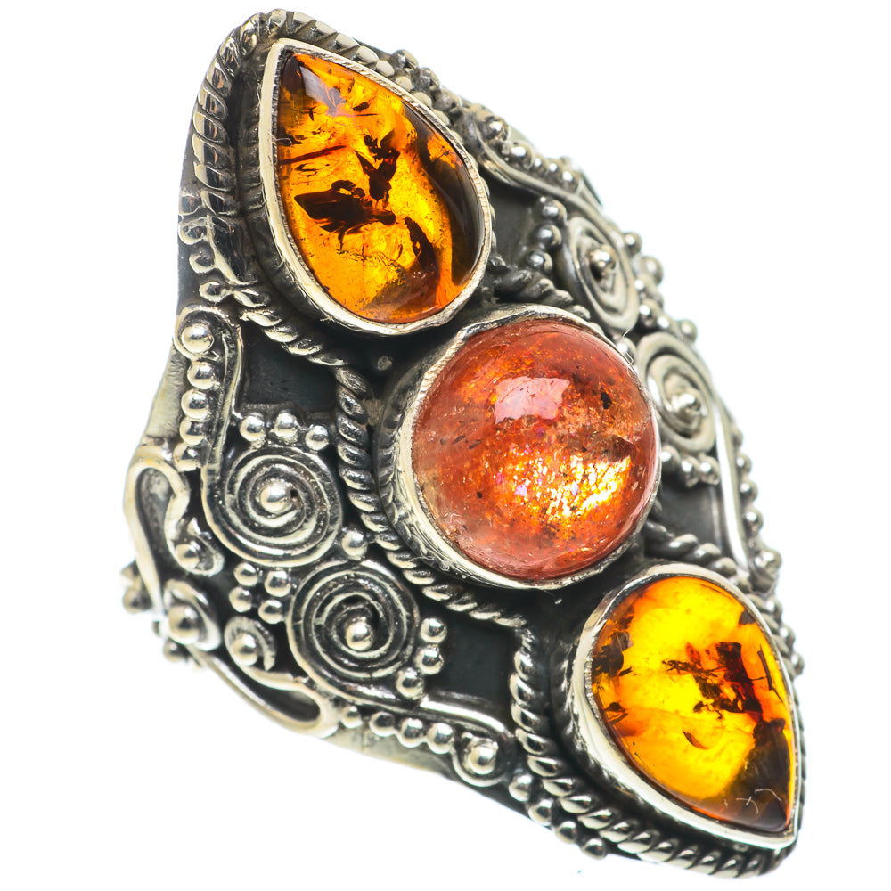 Sunstone Rings handcrafted by Ana Silver Co - RING66783