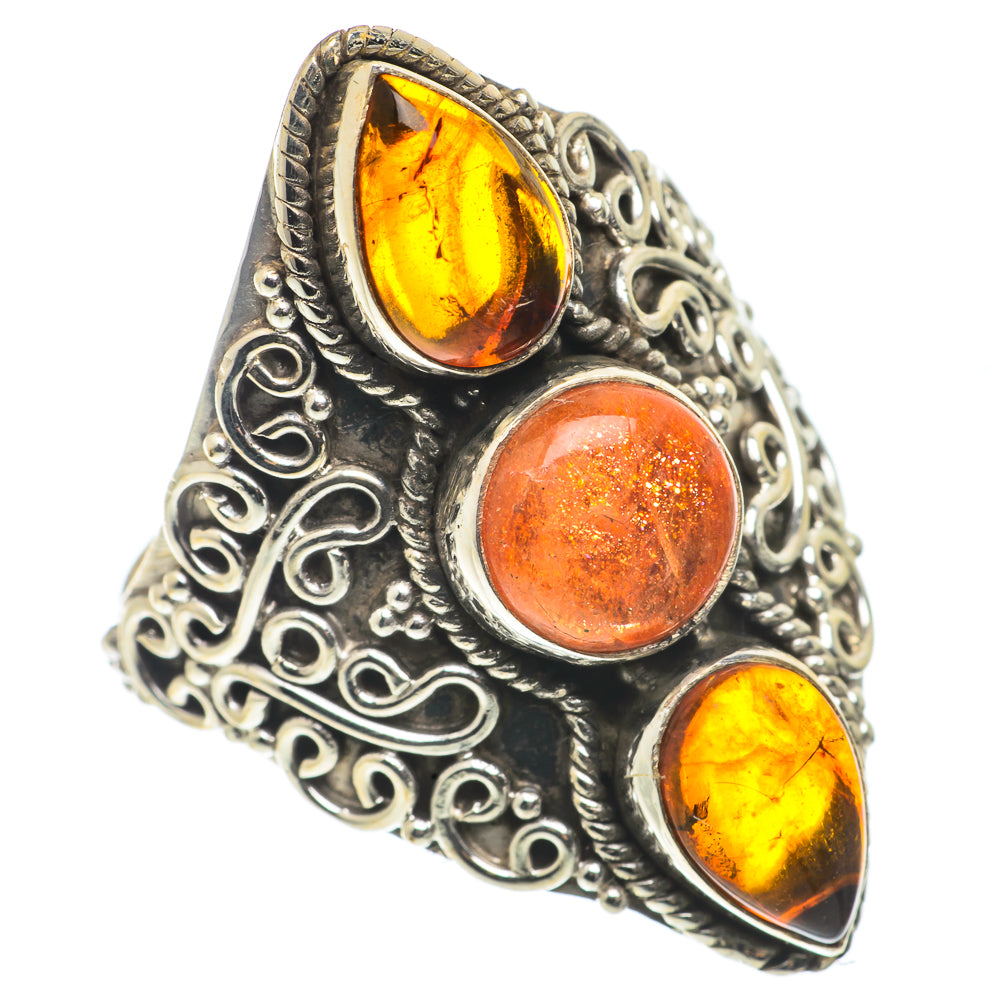 Sunstone Rings handcrafted by Ana Silver Co - RING66784