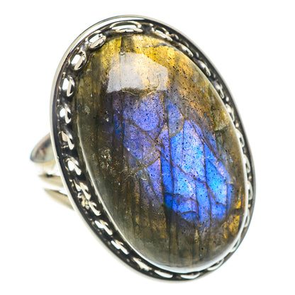 Labradorite Rings handcrafted by Ana Silver Co - RING66795