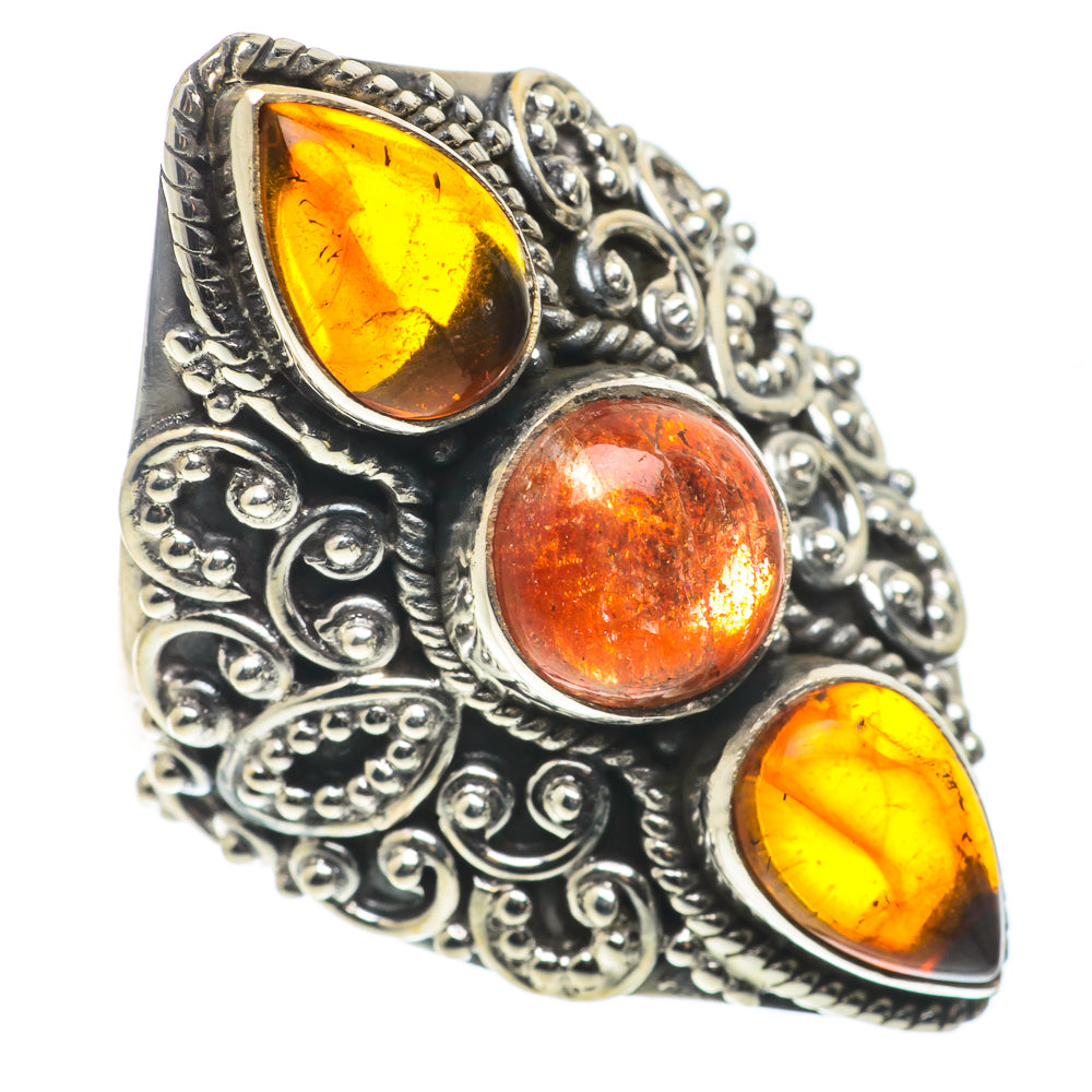 Sunstone Rings handcrafted by Ana Silver Co - RING66801