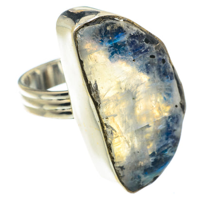 Rainbow Moonstone Rings handcrafted by Ana Silver Co - RING66808