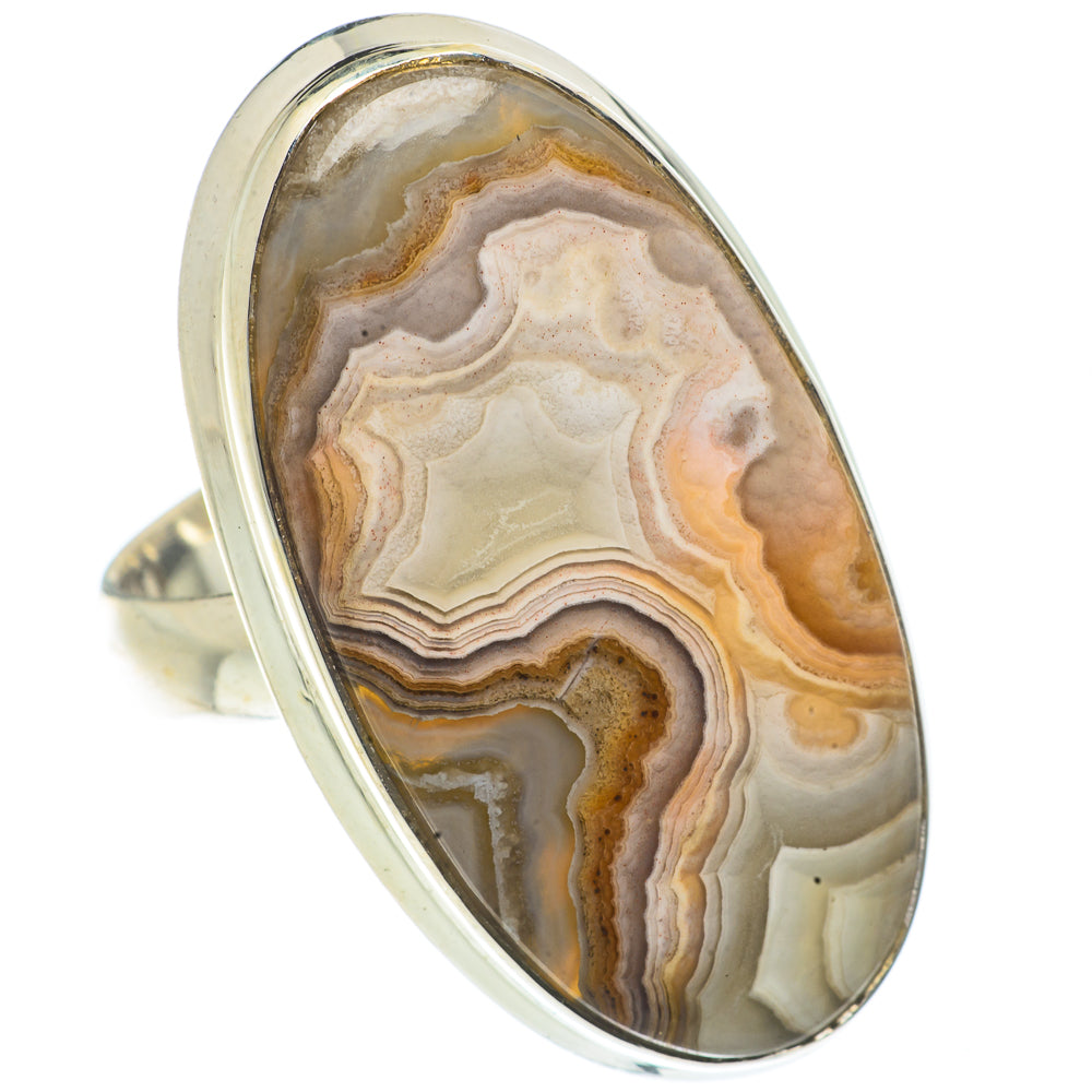 Laguna Lace Agate Rings handcrafted by Ana Silver Co - RING66820