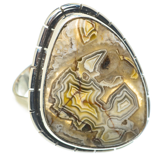 Laguna Lace Agate Rings handcrafted by Ana Silver Co - RING66831