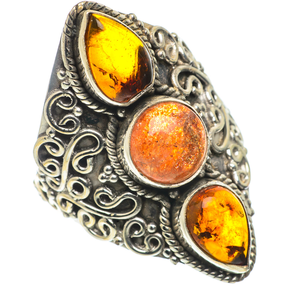 Sunstone Rings handcrafted by Ana Silver Co - RING66843