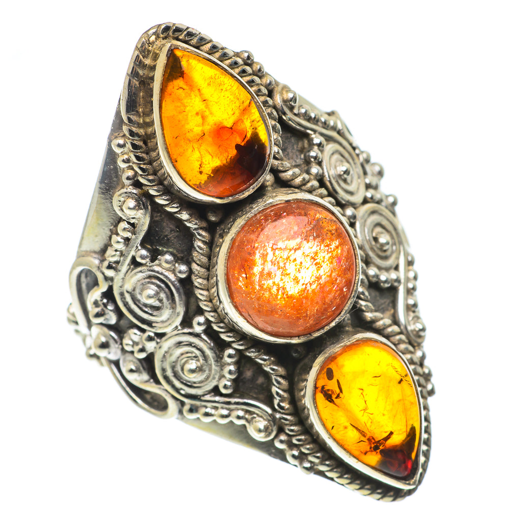 Sunstone Rings handcrafted by Ana Silver Co - RING66851