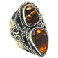 Mexican Fire Agate Rings handcrafted by Ana Silver Co - RING66852