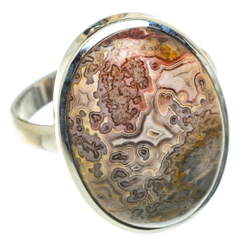 Crazy Lace Agate Rings handcrafted by Ana Silver Co - RING66861