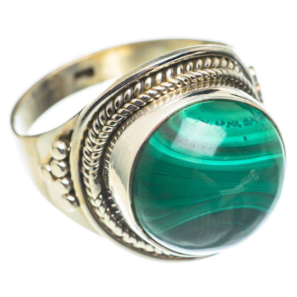 Malachite Rings handcrafted by Ana Silver Co - RING66894