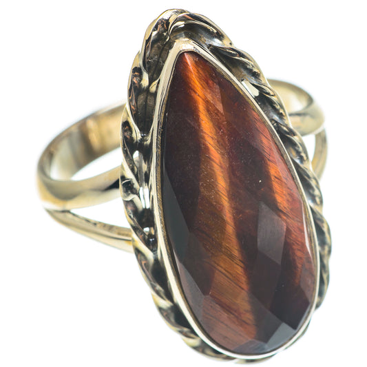 Red Tiger Eye Rings handcrafted by Ana Silver Co - RING66896