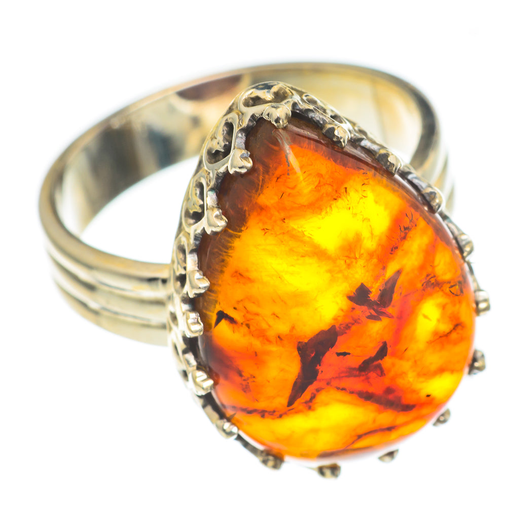 Baltic Amber Rings handcrafted by Ana Silver Co - RING66898