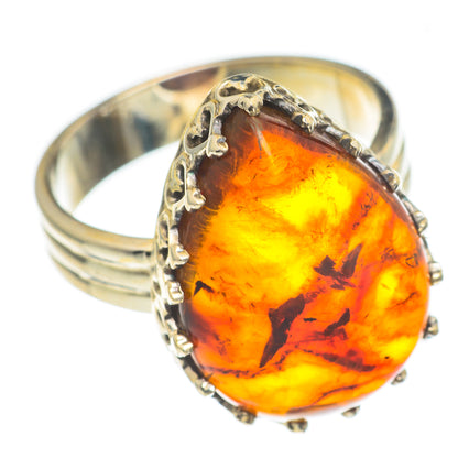 Baltic Amber Rings handcrafted by Ana Silver Co - RING66898