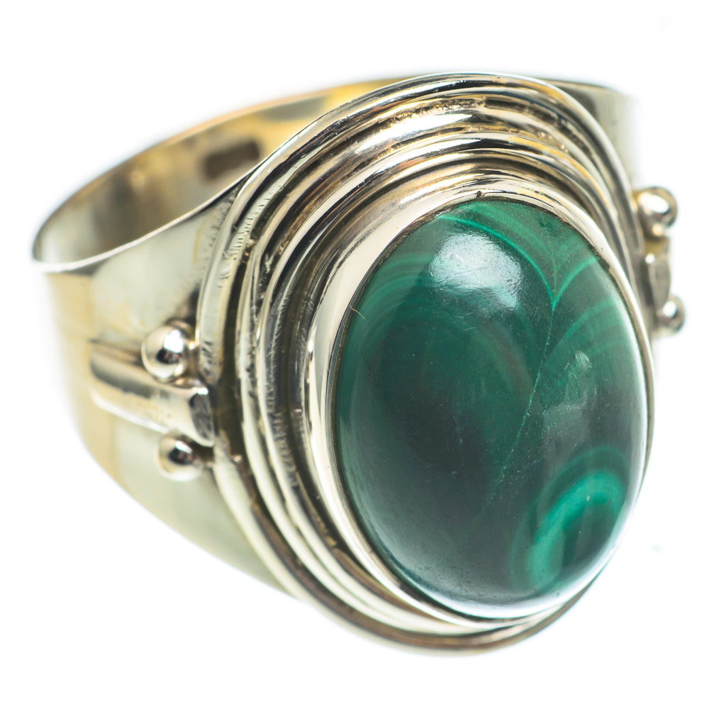 Malachite Rings handcrafted by Ana Silver Co - RING66921