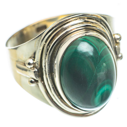 Malachite Rings handcrafted by Ana Silver Co - RING66921