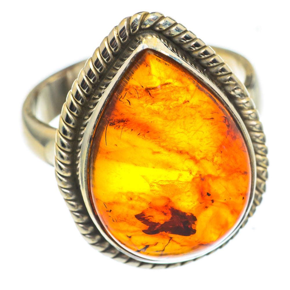 Baltic Amber Rings handcrafted by Ana Silver Co - RING66926
