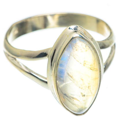 Rainbow Moonstone Rings handcrafted by Ana Silver Co - RING66936