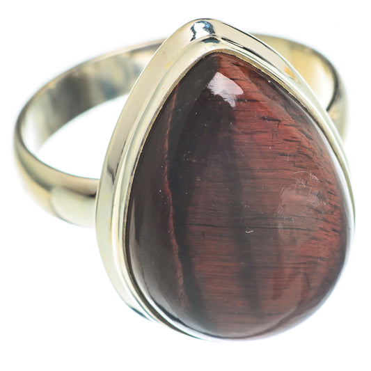 Red Tiger Eye Rings handcrafted by Ana Silver Co - RING66946